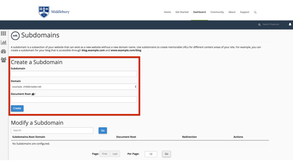 create subdomain.001